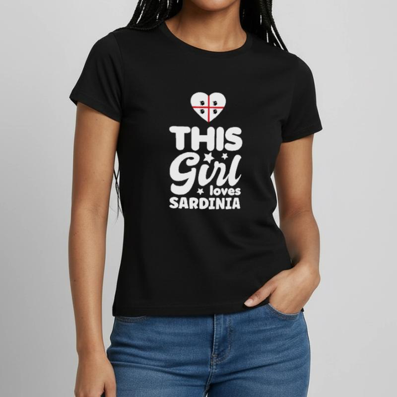 Drapeau de la Sardaigne Drapeau sarde Drapeau de la Sardaigne T-shirt Femme