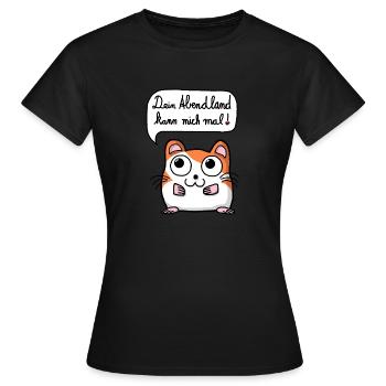 Dein Abendland - Frauen T-Shirt - Schwarz - Vorne - AI Model Female 172 dark (172cm)