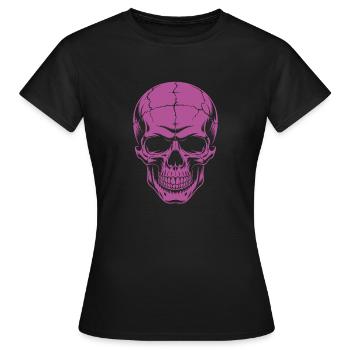 Grosser grinsender Skull - Frauen T-Shirt - Schwarz - Vorne - AI Model Female 172 dark (172cm)