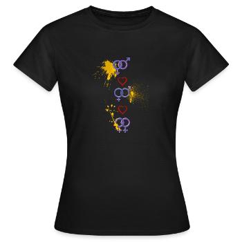 Symbole - T-shirt Femme - noir - Devant - AI Model Female 172 dark (172cm)