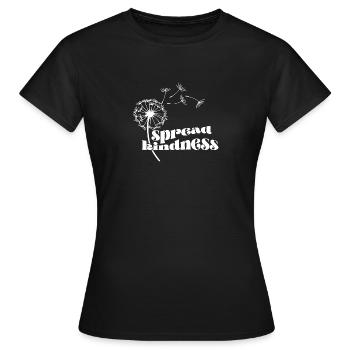 Spread kindness - Women's T-Shirt - black - Front - AI Model Female 172 dark (172cm)