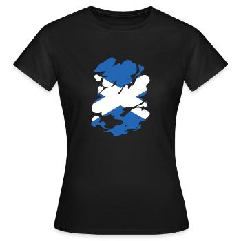 Drapeau écossais Drapeau écossais Alba GB Royaume-Uni - T-shirt Femme - noir - Devant - AI Model Female 172 dark (172cm)