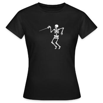 Fechter Fechten - Frauen T-Shirt - Schwarz - Vorne - AI Model Female 172 dark (172cm)