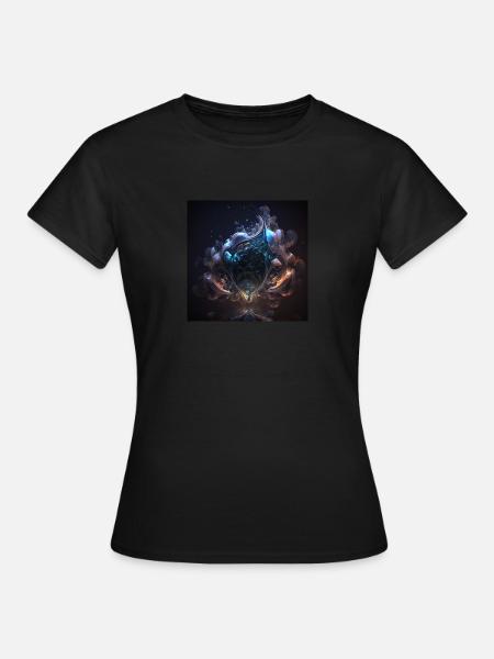 Digitale Kunst Abstract n°5 - Frauen T-Shirt - Schwarz