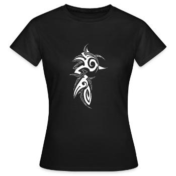 chemise tribal unisexe - T-shirt Femme - noir - Devant - AI Model Female 172 dark (172cm)