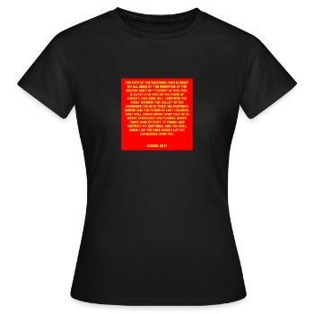 Film Bible citation 01 - T-shirt Femme - noir - Devant - AI Model Female 172 dark (172cm)