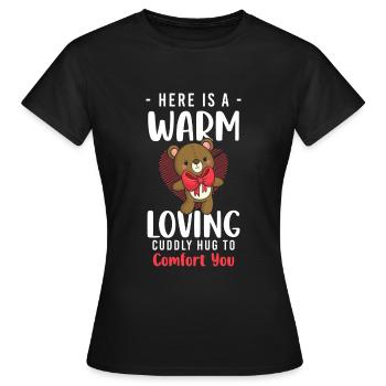 Teddybär Baby Spielzeug Stofftier - Frauen T-Shirt - Schwarz - Vorne - AI Model Female 172 dark (172cm)