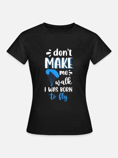 Fallschirm Hängegleiter - Frauen T-Shirt - Schwarz