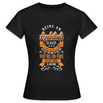 Architecture - T-shirt Femme - noir - Devant - AI Model Female 172 dark (172cm)
