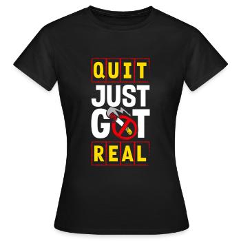 Interdiction de fumer non-fumeur Glimmstengel - T-shirt Femme - noir - Devant - AI Model Female 172 dark (172cm)