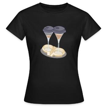 Martini à emporter - T-shirt Femme - noir - Devant - AI Model Female 172 dark (172cm)