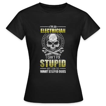 Electricity Watt Lightning - Women's T-Shirt - black - Front - AI Model Female 172 dark (172cm)