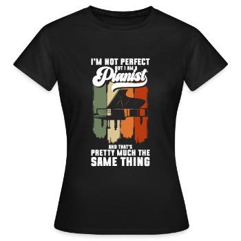 Musiker Komponist Klassische Musik - Frauen T-Shirt - Schwarz - Vorne - AI Model Female 172 dark (172cm)