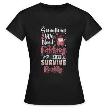 Cadeaux de diablotin Leprechaun - T-shirt Femme - noir - Devant - AI Model Female 172 dark (172cm)