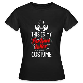 Horoscope psychique des planètes futures - T-shirt Femme - noir - Devant - AI Model Female 172 dark (172cm)