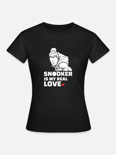 Ich Liebe Snooker - Frauen T-Shirt - Schwarz