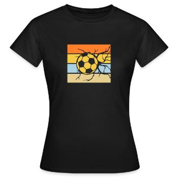 Joueur de football Football - T-shirt Femme - noir - Devant - AI Model Female 172 dark (172cm)