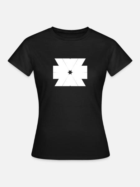 Muster | Stern | Symbol - Frauen T-Shirt - Schwarz