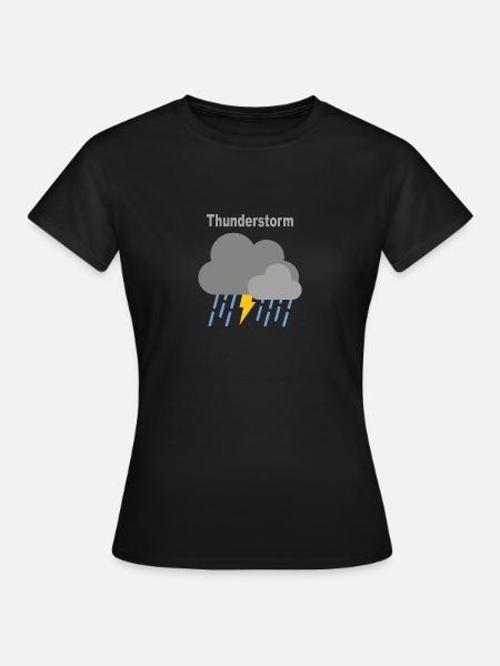 Thunderstorm - Frauen T-Shirt - Schwarz