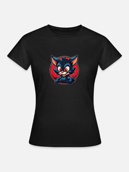 Super mignon tasmanian Devil style rétro - T-shirt Femme - noir