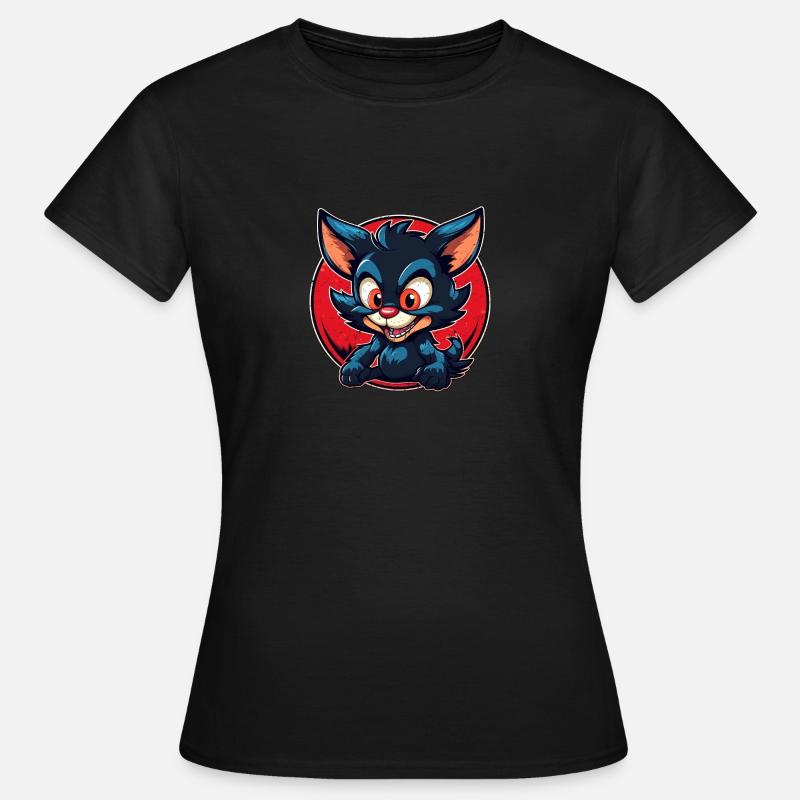 Super mignon tasmanian Devil style rétro - T-shirt Femme - noir