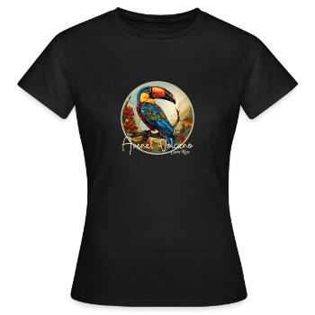 Arenal Volcano Costa Rica - Frauen T-Shirt - Schwarz - Vorne - AI Model Female 172 dark (172cm)