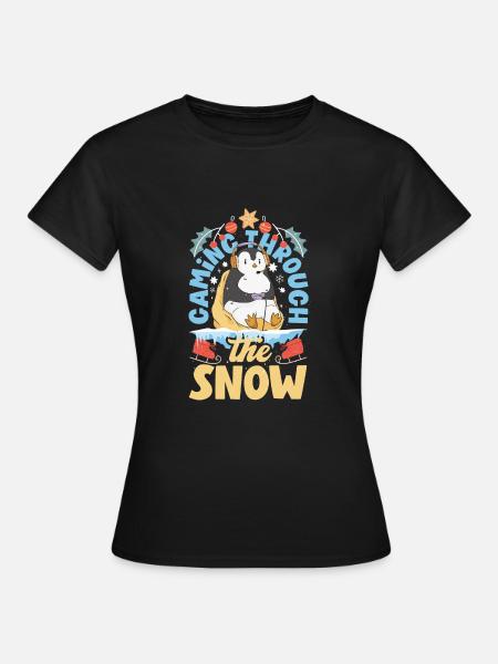 Gaming-inspired fashion Holiday-themed gaming - Frauen T-Shirt - Schwarz