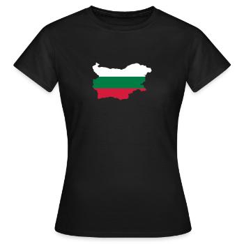 Bulgarie - T-shirt Femme - noir - Devant - AI Model Female 172 dark (172cm)
