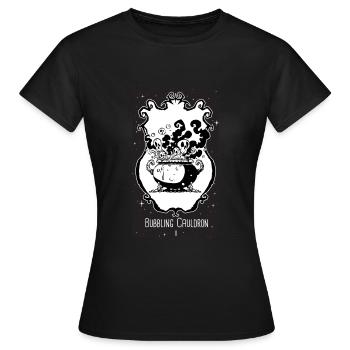 Bubbling Cauldron Oracle Card - Women's T-Shirt - black - Front - AI Model Female 172 dark (172cm)