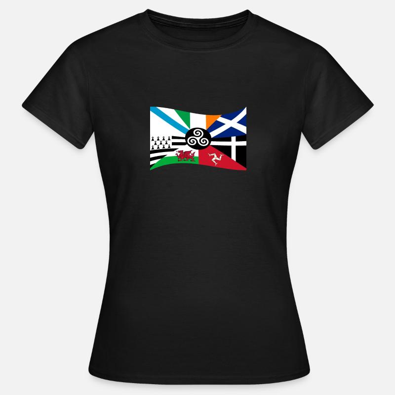 Bandeira Celtic Nations - Women's T-Shirt - black