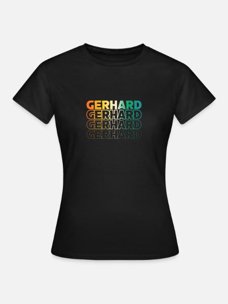 Gerhard - Frauen T-Shirt - Schwarz