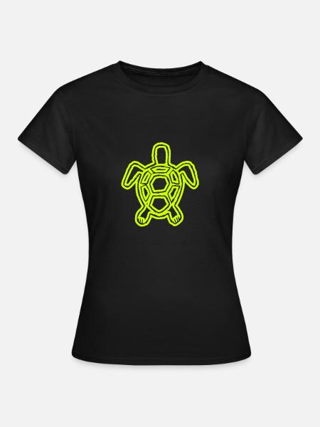 Spezielle Turtle-Schildkröte - Frauen T-Shirt - Schwarz
