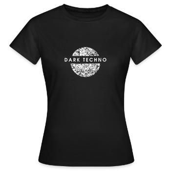 DARK TECHNO - Women's T-Shirt - black - Front - AI Model Female 172 dark (172cm)