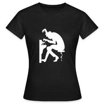 Der Pianist Pianist Meister Gift - Frauen T-Shirt - Schwarz - Vorne - AI Model Female 172 dark (172cm)