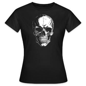 Crâne - T-shirt Femme - noir - Devant - AI Model Female 172 dark (172cm)