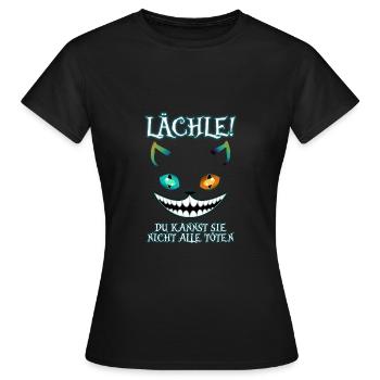 Souriez, vous ne pouvez pas tous les tuer - T-shirt Femme - noir - Devant - AI Model Female 172 dark (172cm)