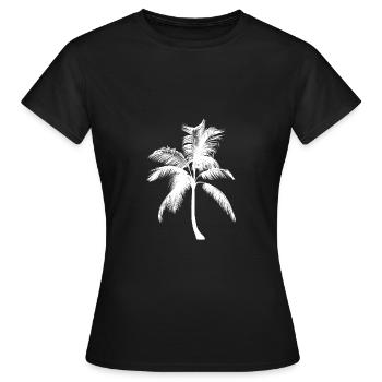 Palmier palmier - T-shirt Femme - noir - Devant - AI Model Female 172 dark (172cm)