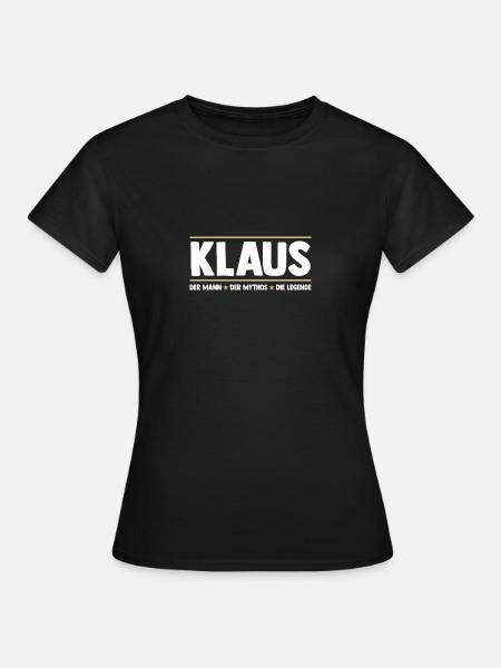 Klaus - Frauen T-Shirt - Schwarz