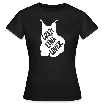 Lynx - T-shirt Femme - noir - Devant - AI Model Female 172 dark (172cm)