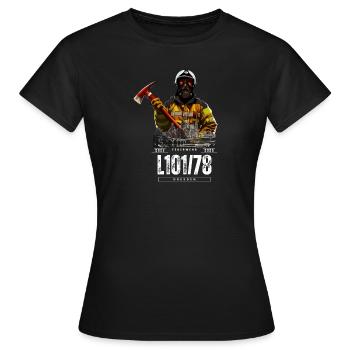 Motiv (einseitig) Version Dresden - Frauen T-Shirt - Schwarz - Vorne - AI Model Female 172 dark (172cm)