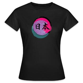 Tokio Japan Hauptstadt - Frauen T-Shirt - Schwarz - Vorne - AI Model Female 172 dark (172cm)