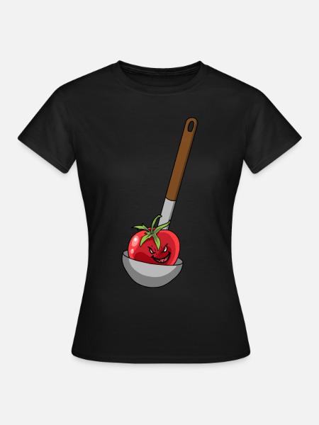 Soup Ladle Tomato Cook Cook Cook Cook - Women's T-Shirt - black
