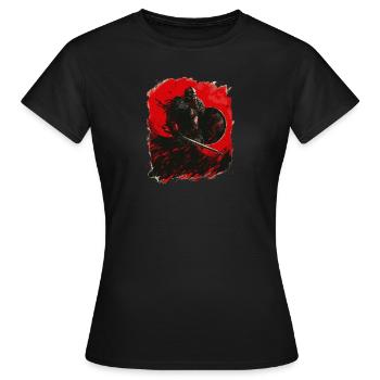 Guerrier Viking Viking Vikings Normanne Odin Dieu - T-shirt Femme - noir - Devant - AI Model Female 172 dark (172cm)