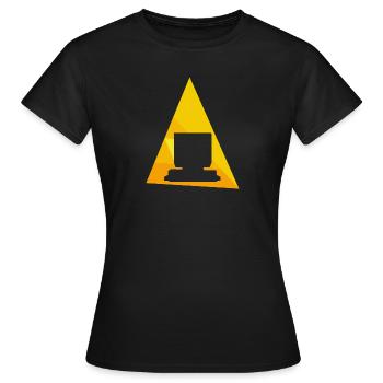 Computer Computerarbeit PC - Frauen T-Shirt - Schwarz - Vorne - AI Model Female 172 dark (172cm)