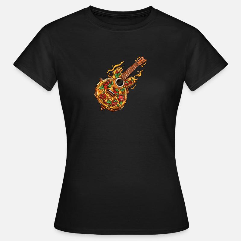 Pizza Guitar - Women's T-Shirt - black