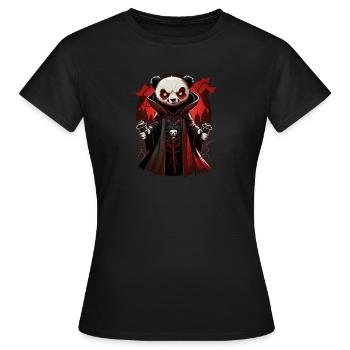 Panda Vampire - T-shirt Femme - noir - Devant - AI Model Female 172 dark (172cm)