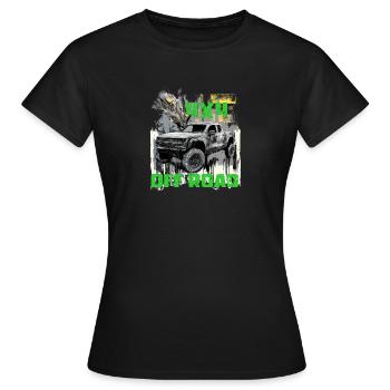 4x4 Offroad Pickup Pick Up Truck US Car - Frauen T-Shirt - Schwarz - Vorne - AI Model Female 172 dark (172cm)