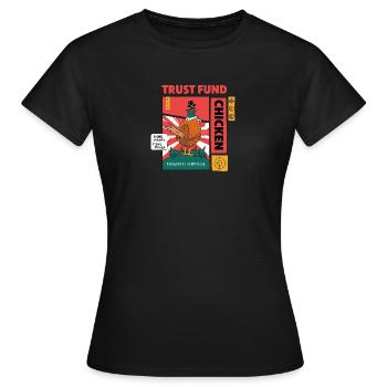 Pheasant - Trust Fund Chicken - Women's T-Shirt - black - Front - AI Model Female 172 dark (172cm)
