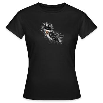 Mourning Bird Bird Lover Birdwatcher - Women's T-Shirt - black - Front - AI Model Female 172 dark (172cm)