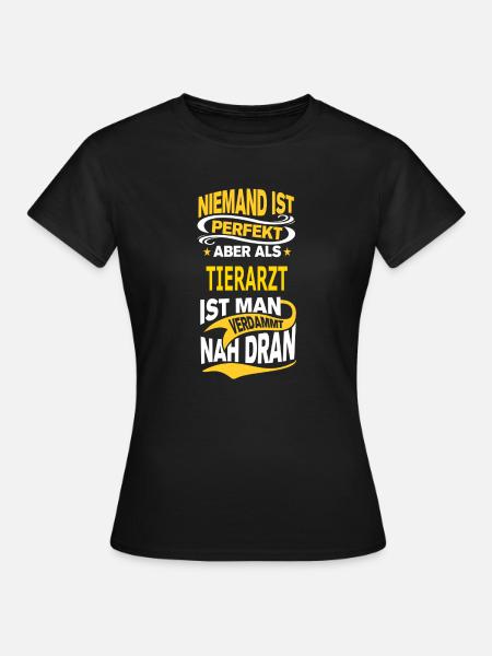TIERARZT - Frauen T-Shirt - Schwarz